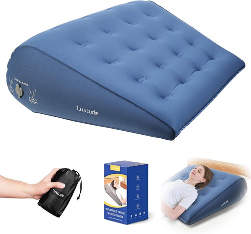 Inflatable wedge pillow - pillow, for