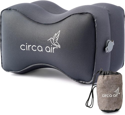 Inflatable knee pillow for - knee,