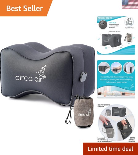 Inflatable knee pillow for - knee,