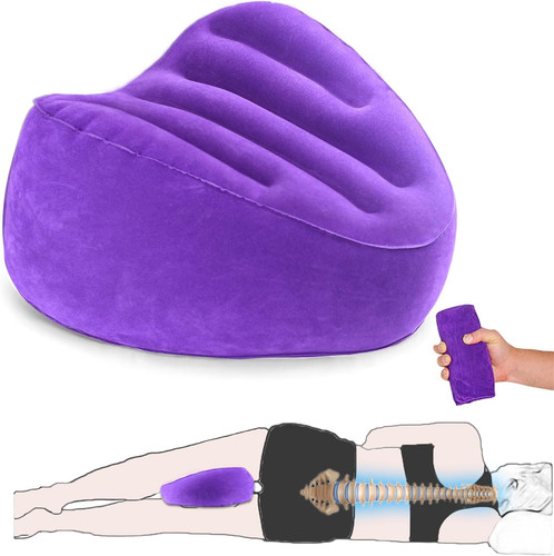 Inflatable knee pillow for - knee,