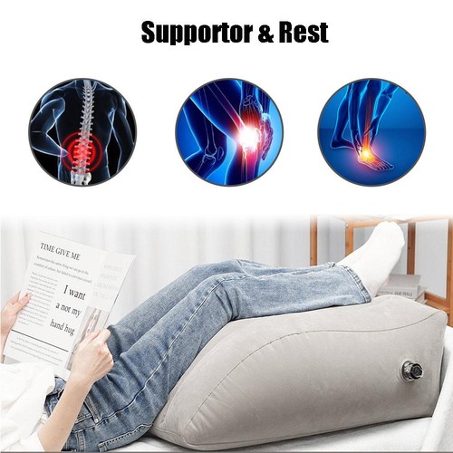 Portable inflatable leg pillow - portable,