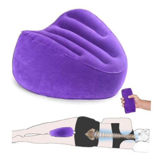 Inflatable knee pillow - pillow, for